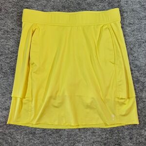Belyn Key Skort Women XS Yellow Skirt Built-in Shorts Golf Tennis Activewear